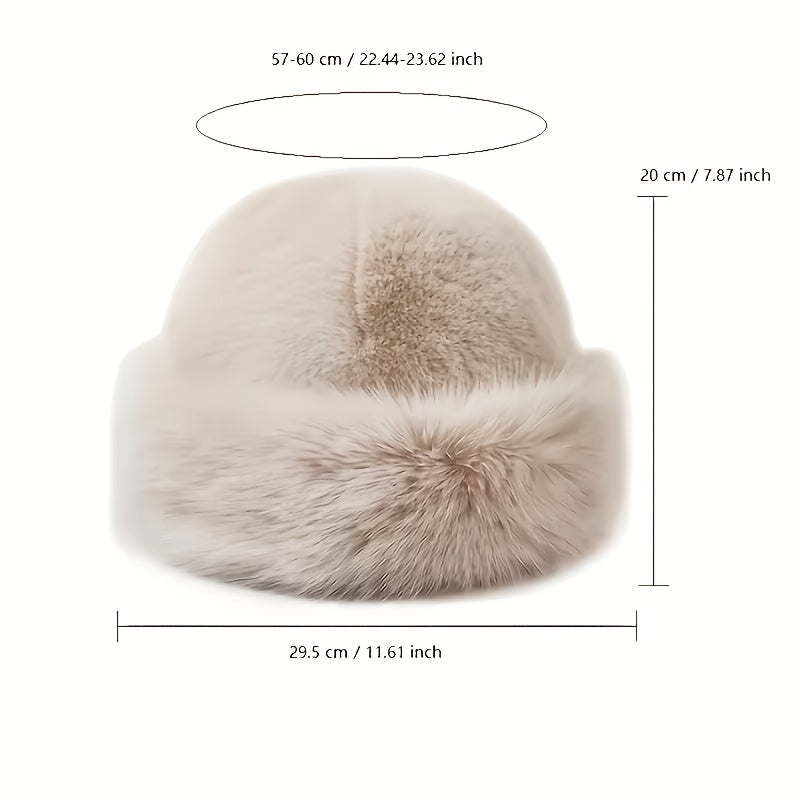 Women’s Autumn/Winter Thermal Gloves and Plush Fisherman Hat Set