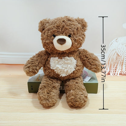 35Cm/13.78In Adorable Heart-Shaped Bear Plush Toys Kawaii Panda Stuffed Animals Ultra Soft Cuddly Gifts for Boys And Girls Birthday Celebrations Holiday Home Decoration