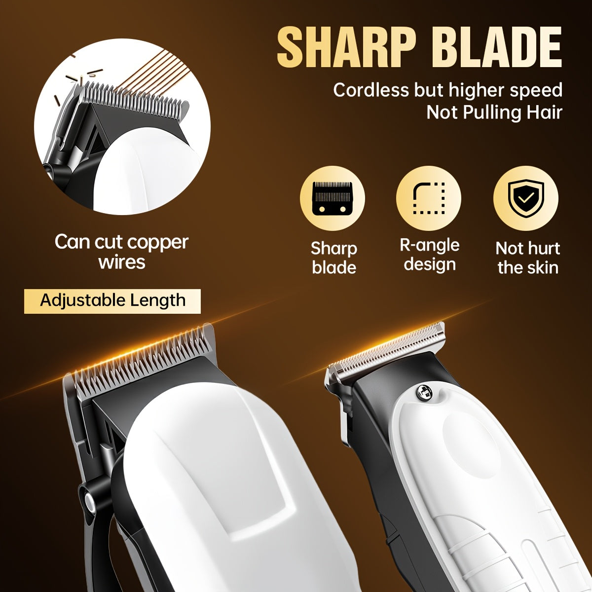2pcs/3pcs Men's Electric Hair Clipper Set & Beard Trimmer Set. Home-use electric hair clipper + sculpting trimmer + reciprocating shaver. Haircutting, shaving, sculpting, and sideburn trimming. Christmas gift. for home, car, - ayq
