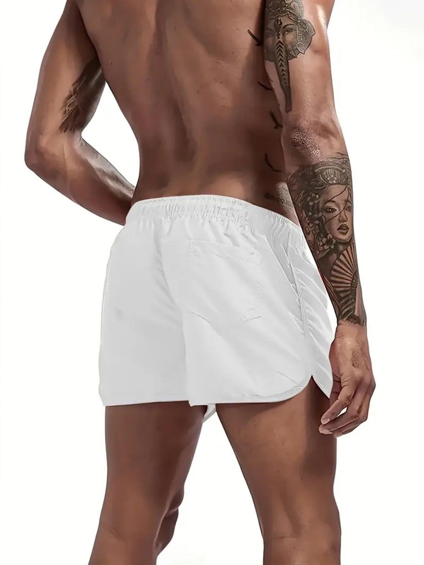 Men's Quick-Dry Woven Beach Shorts with Stylish Print