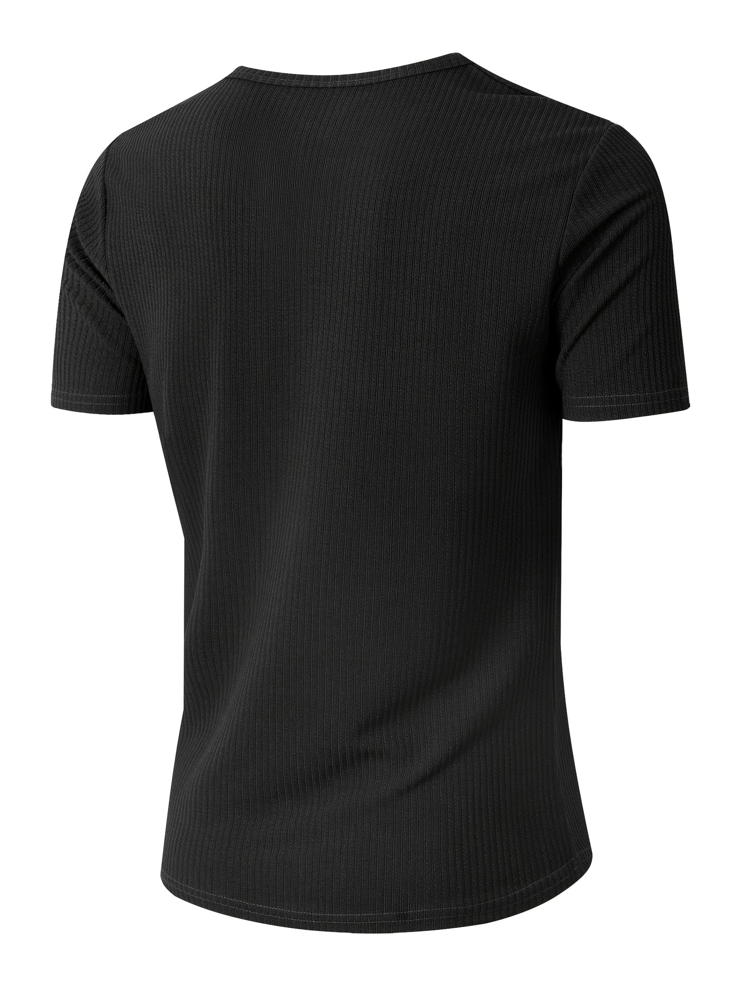 Men's Slim V-Neck Casual Short Sleeve T-Shirt for Summer
