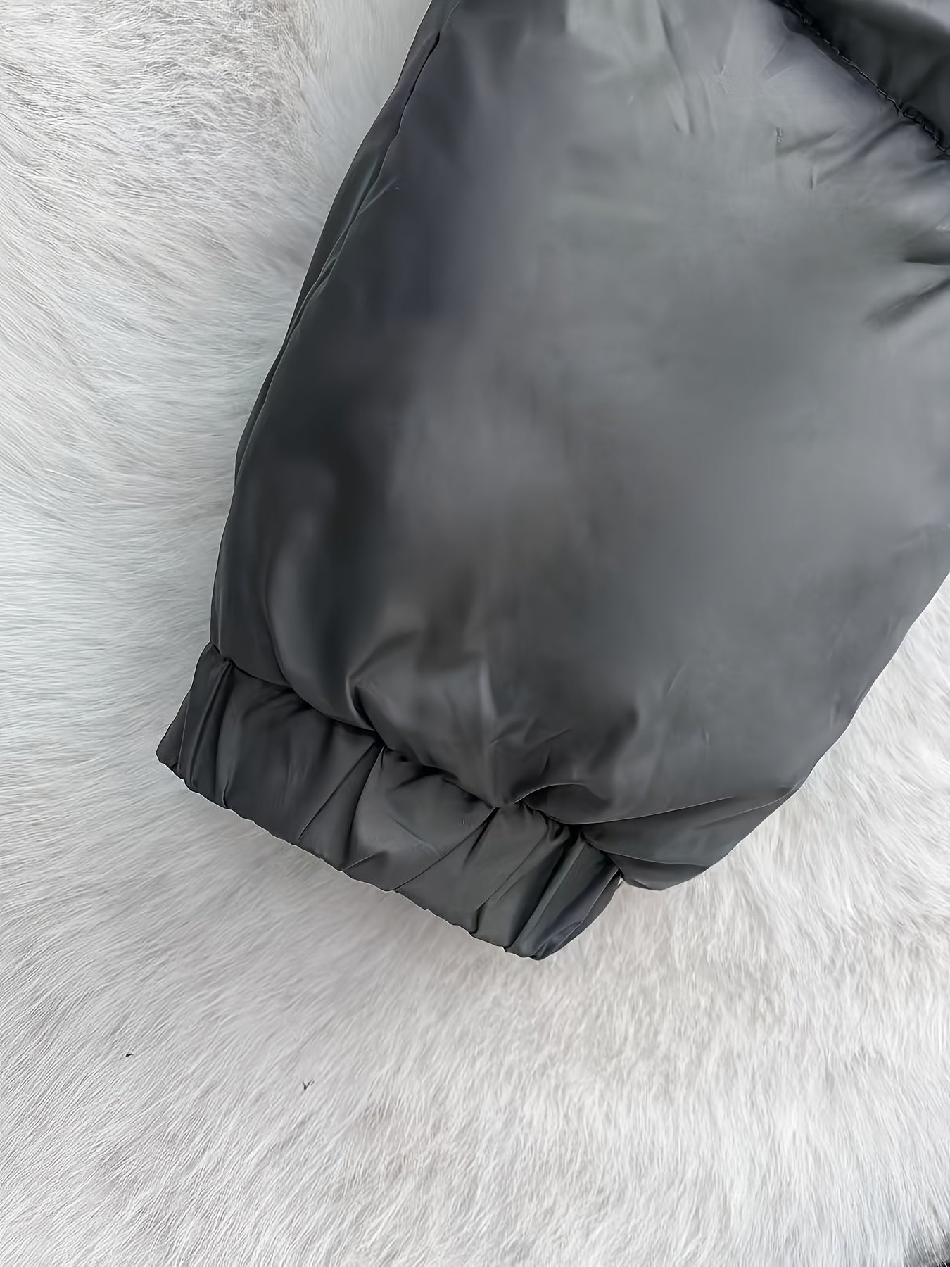 Women'S Stylish Winter Zip-Up Hooded Jacket - Casual Thickened Outerwear with Pockets, Long Sleeve, Non-Stretch Fabric, Solid Color, 100g/m², Perfect for Cold Weather, Winter Clothes