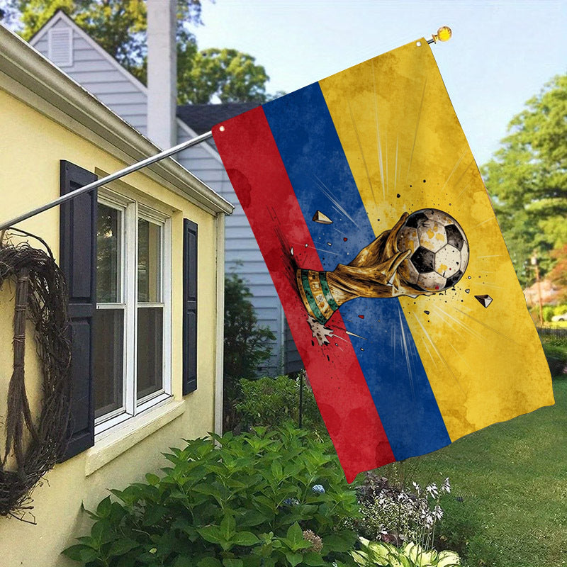 Colombian Flag Football Outdoor Decorative Polyester Flag