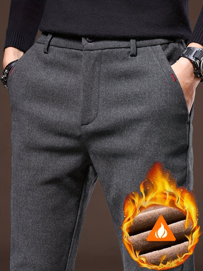 Men's Slim-Fit Corduroy Pants Thickened for Fall Winter