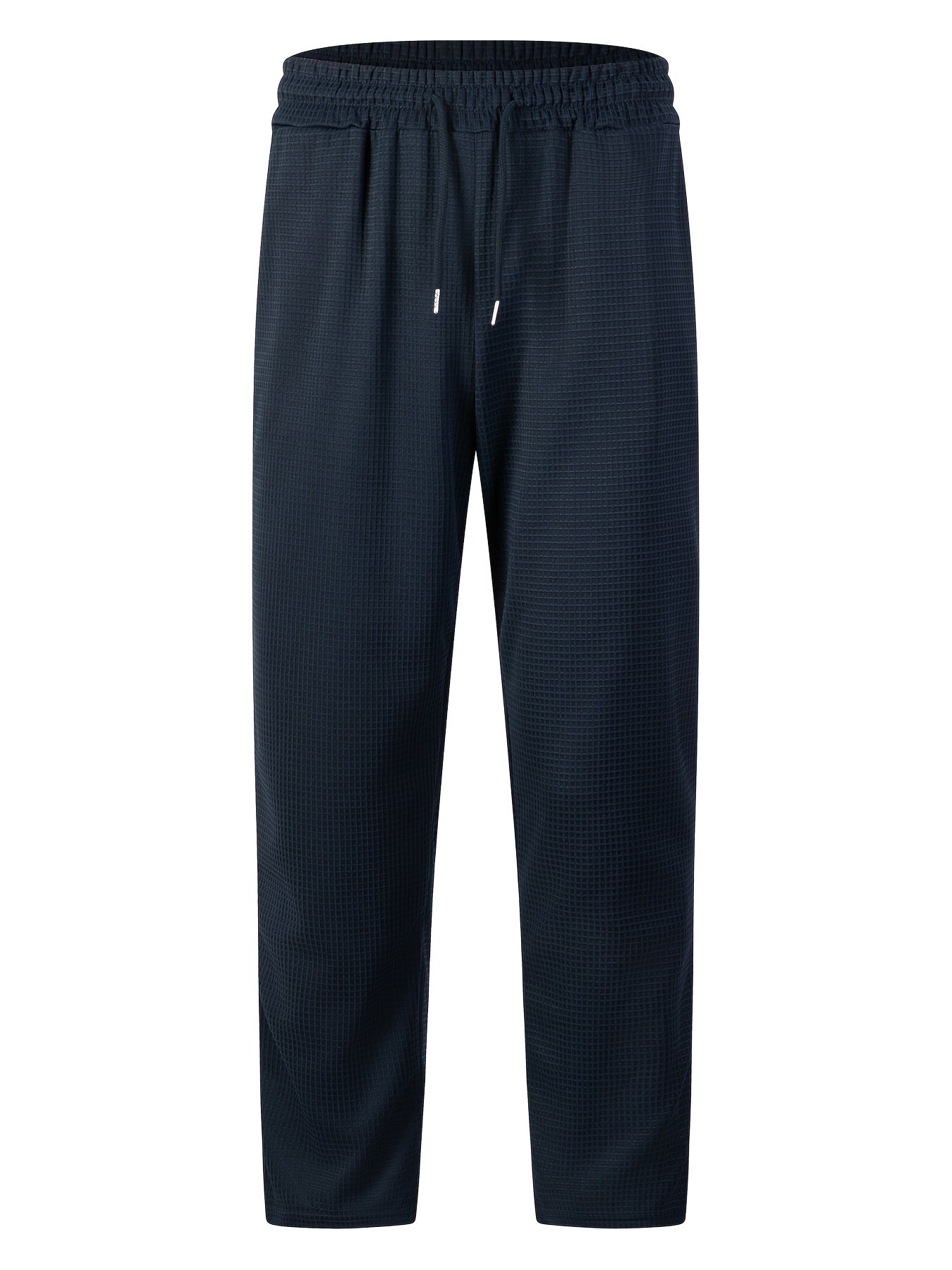 Men's Casual Knit Trousers with Elastic Waist and Pockets