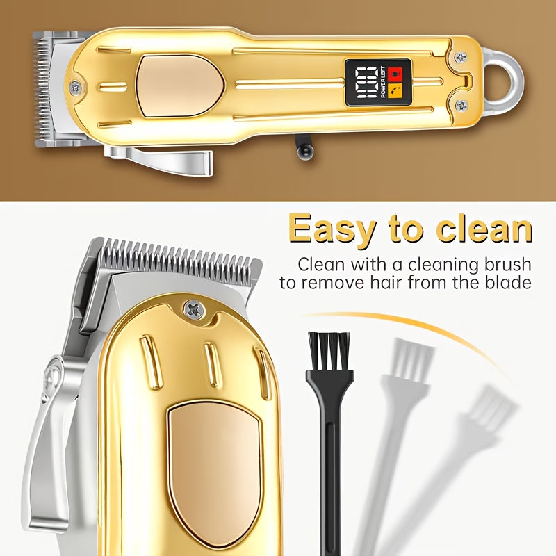 Professional Rechargeable Electric Hair Clipper | 4 Different Length Settings, Low Noise, USB Fast Charging, Unisex, Portable Hairdressing Kit | Ideal Gift for Men on Father'S Day, Christmas - ayq