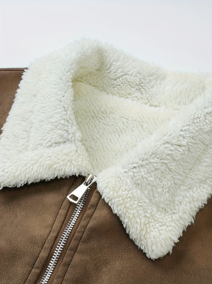 Men'S Heavy-Duty Full-Zip Jacket - Thick Winter Coat with Full-Zip Closure, Lapel Collar, Non-Stretch Fabric - Cold Weather Outerwear for Formal & Casual Events, Winter Jacket, Formal Event Attire, Sleek Design, Durable Const