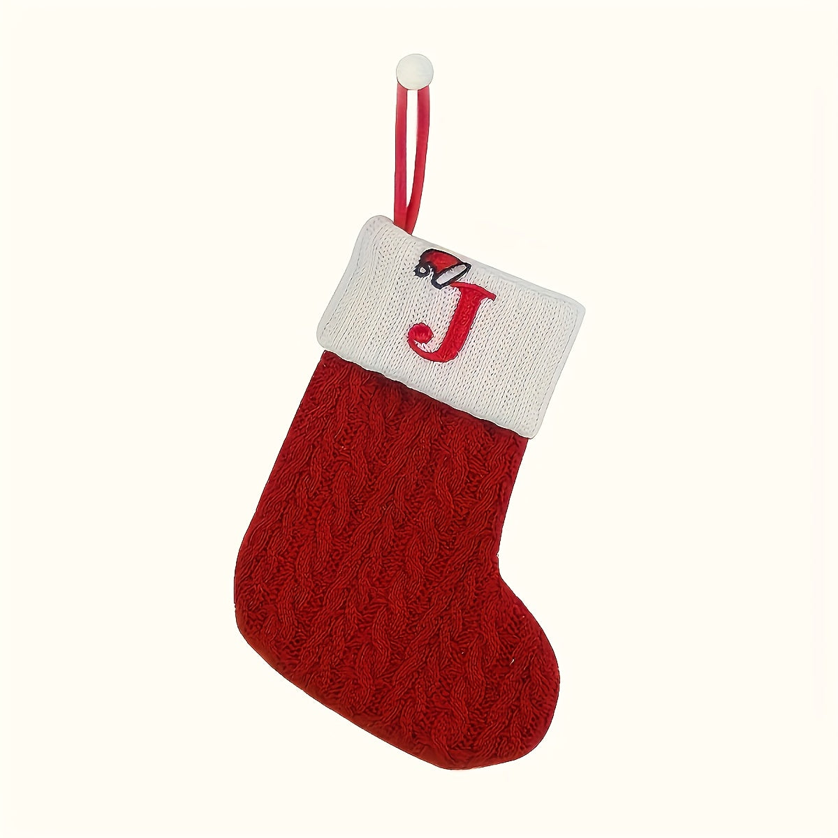Knitted letter Christmas stockings, Christmas stockings, small Christmas English letter hanging stockings, Christmas stockings, double-sided fireplace hanging stockings, suitable for Christmas party decorations, New Year part