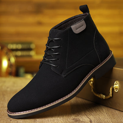 Vintage Men’s Chukka Boots Short Lace-Up Casual Formal Shoes