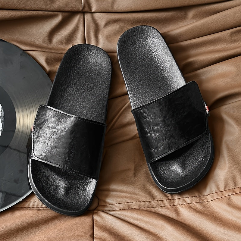 Men's Lightweight Casual Summer Slippers with Adjustable Strap