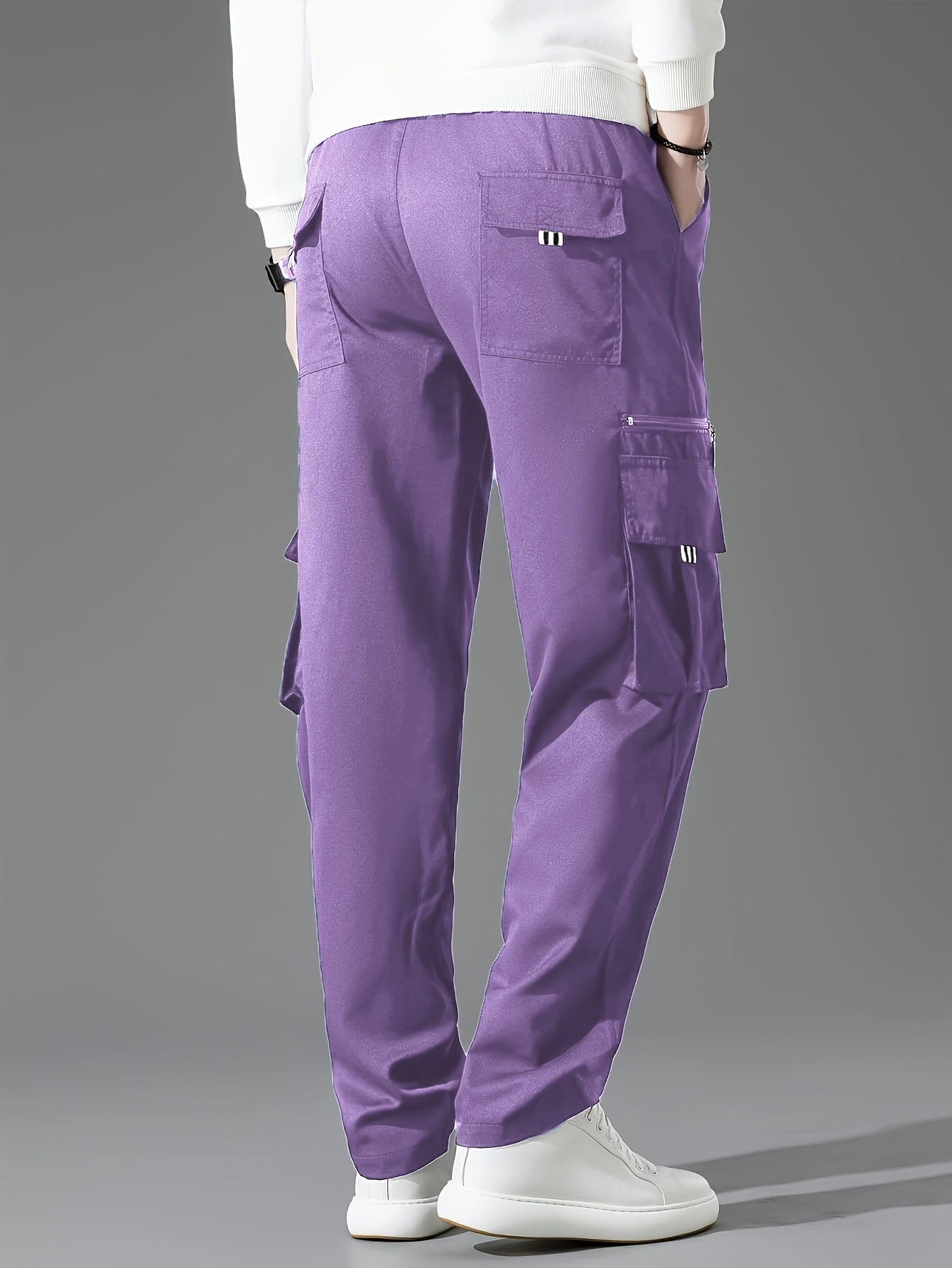 Men's Loose Fit Vintage Cargo Pants with Multiple Pockets