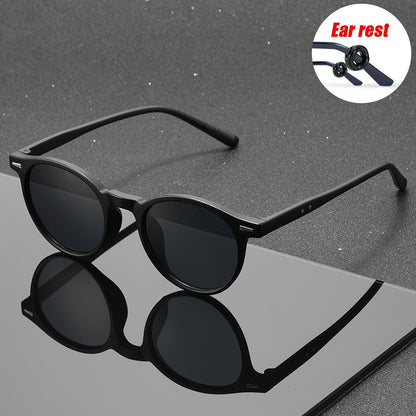 Unisex Amber Round Sunglasses with UV400 Protection