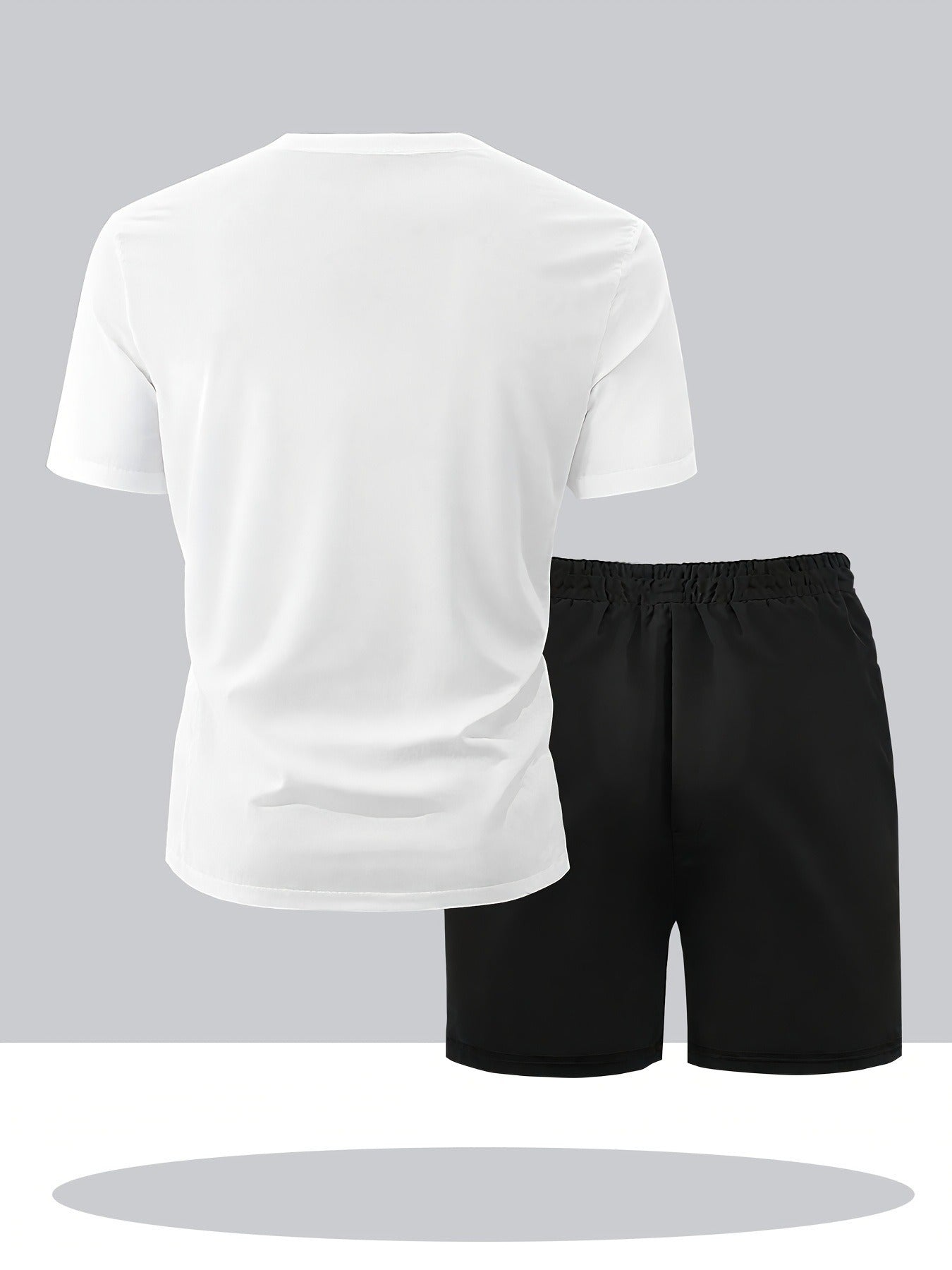 Men's Casual Short Sleeve T-Shirt & Shorts Set for Summer