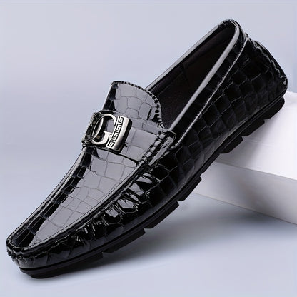 Universal Slip-On PU Driving Doudou Shoes with Rubber Sole