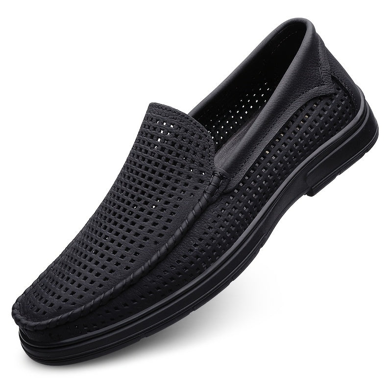 Men's Lightweight PU Loafers Slip-On Casual Dress Shoes