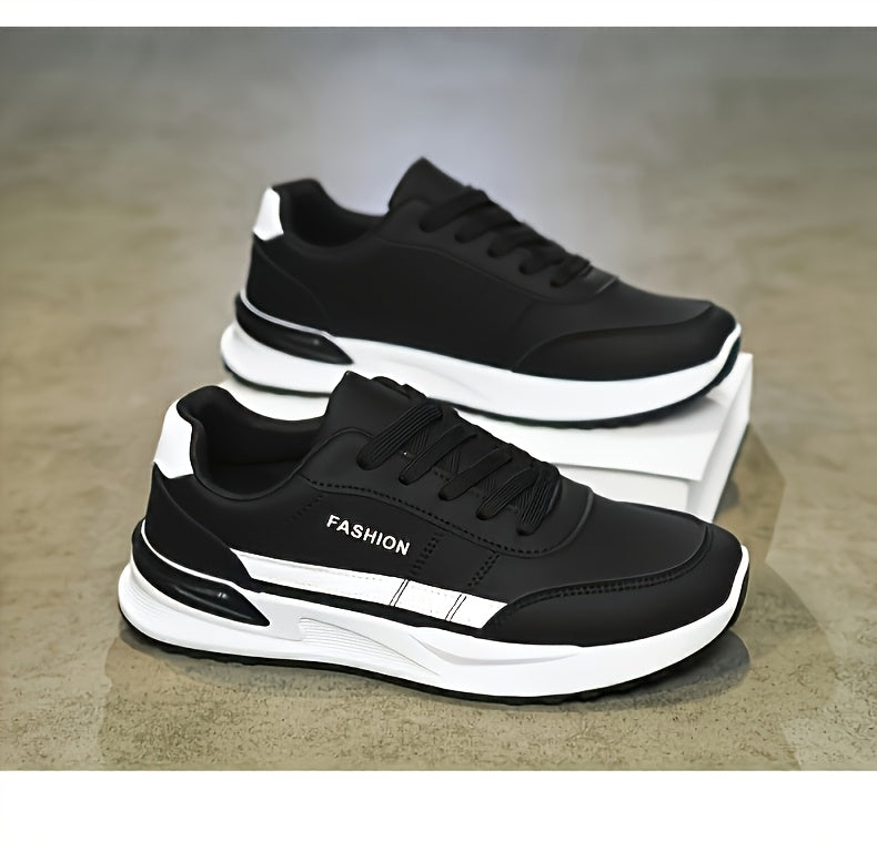 Men's Road Running Shoes, Large Size Men's Outdoor Hiking Shoes, Lace-up Walking Shoes, Training Shoes, Low-top Running Shoes, Trendy Skate Shoes, Student Casual Sneakers for Spring, Summer, Autumn, and All Seasons