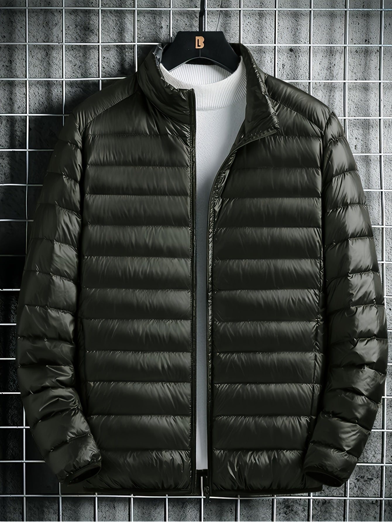 Spring, Autumn, And Winter Styles with a Stand Collar And Zipper Closure, Versatile Casual Lightweight Jacket for Men