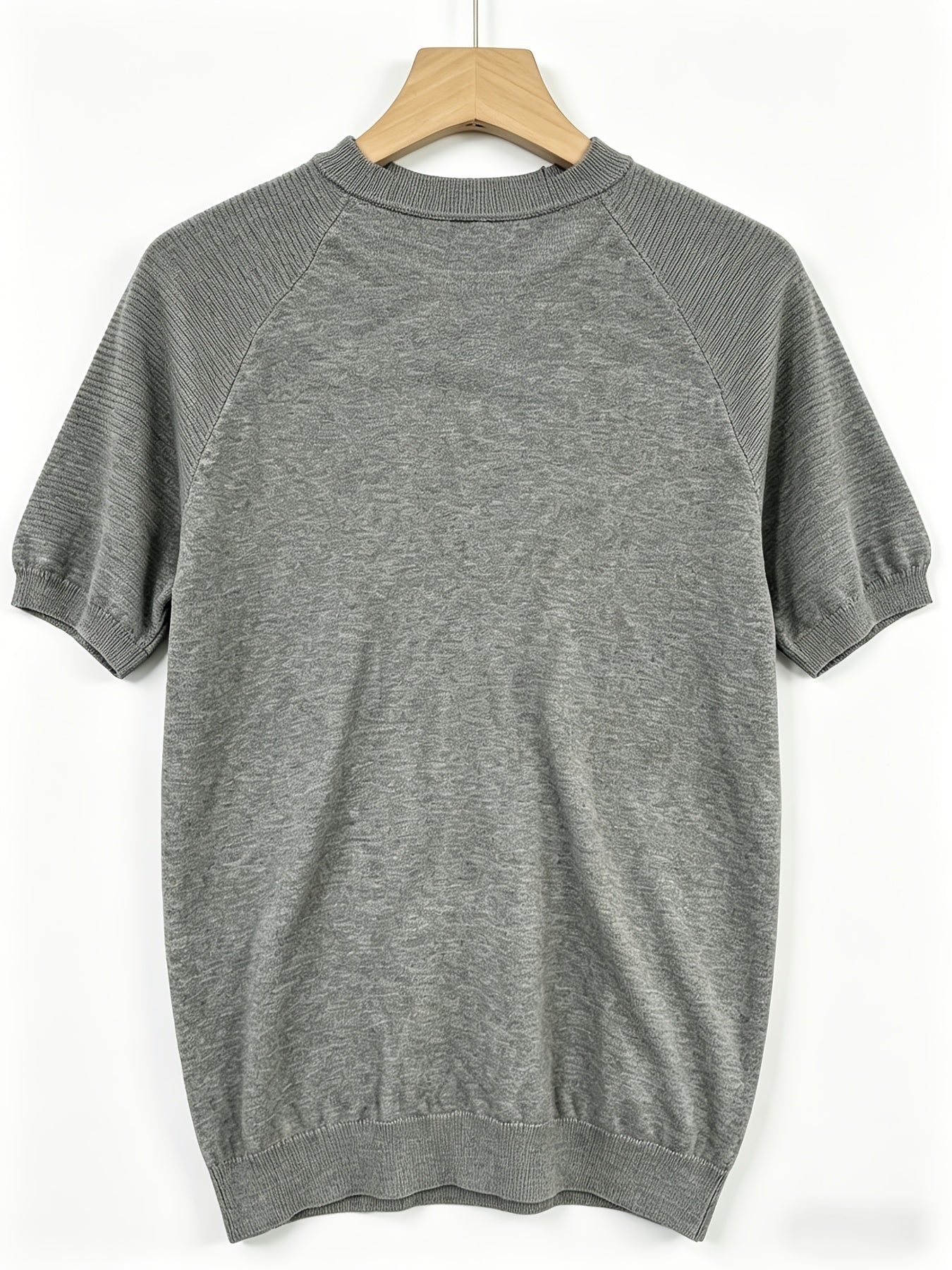Men's Casual Lightweight Knit Short Sleeve Crew Neck Sweater