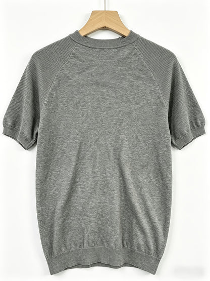 Men's Casual Lightweight Knit Short Sleeve Crew Neck Sweater
