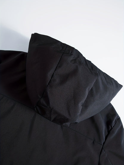 Men'S Fleece Jacket - Full-Zip Hooded Coat with Zippered Pockets, All-Season Lightweight Outerwear for Gym, Hiking, Everyday - - Easy-Care Polyester Jacket for Teens & Adults, Gym Apparel, Sporty Design, Durable Fabric, Activ