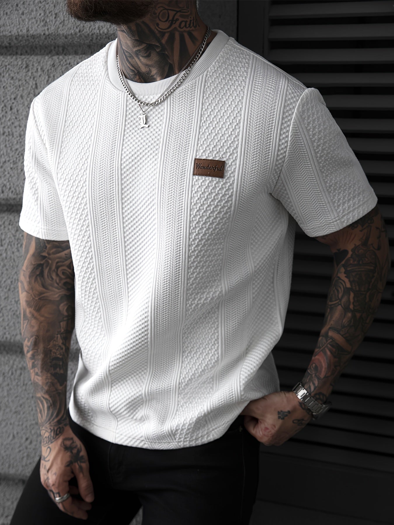 Men'S Crew Neck Long Sleeve T-Shirt | Casual Loose Fit with Slight Stretch Fabric, Ideal for Sports and Fitness Training - ayq