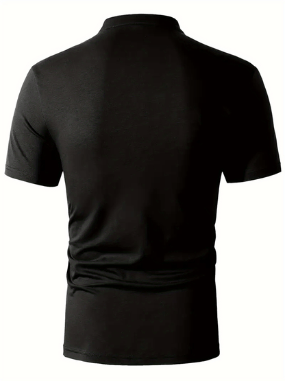 Men'S Casual Crew Neck Short Sleeve T-Shirt - Solid Color, Regular Fit, Lightweight  Breathable for Summer, Casual Attire, Casual Summer Wear   Crew Neck Shirt   Comfortable Fit