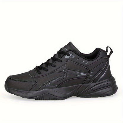 Men's Athletic Sneakers - Striped/Solid, Lace-Up Casual & Running Shoes with Breathable Fabric Lining and Durable TPR Sole