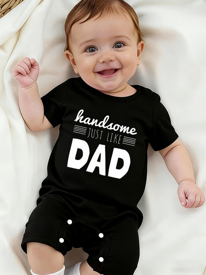 Baby Boy Summer Bodysuit with Cartoon Print - Soft Cotton Onesie