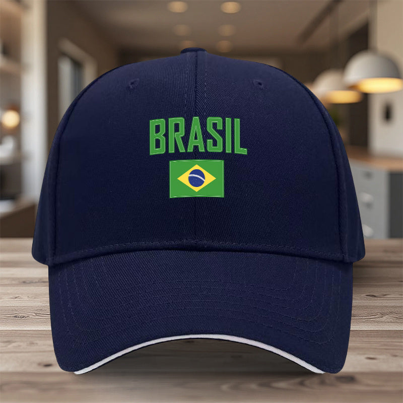 Lightweight Adjustable Brazil Flag Baseball Cap for Men & Women