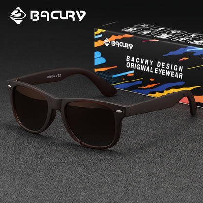 BACURY Polarized TAC Lens PC Frame Casual Unisex Sunglasses