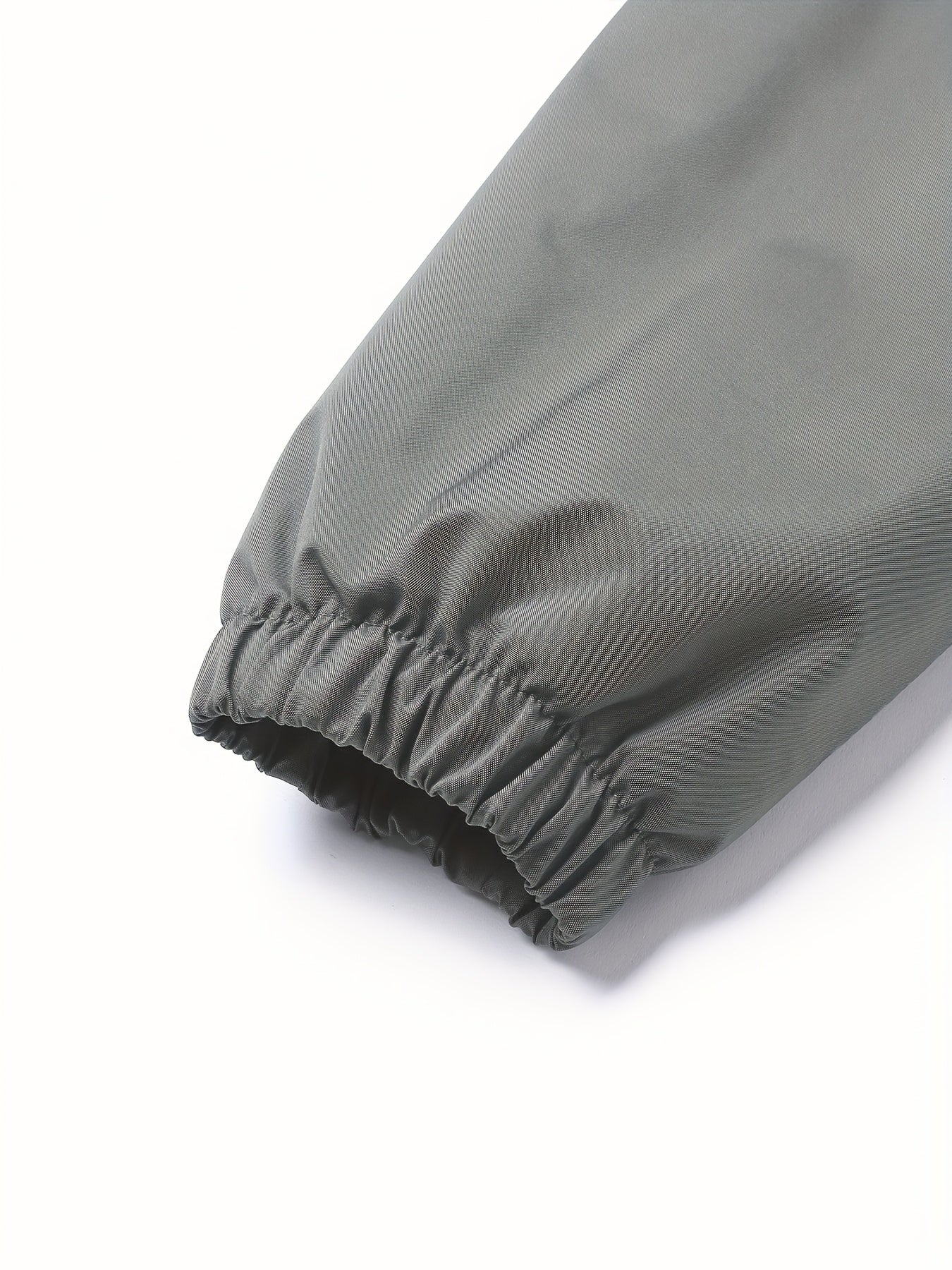 Men'S Stylish Black Hooded Windbreaker Jacket with Zipper Pockets - Casual, Loose Fit, Long Sleeve, Polyester Lining, Perfect for Spring and Fall, Casual Wear Jacket|Hooded Jacket|Zippered Jacke