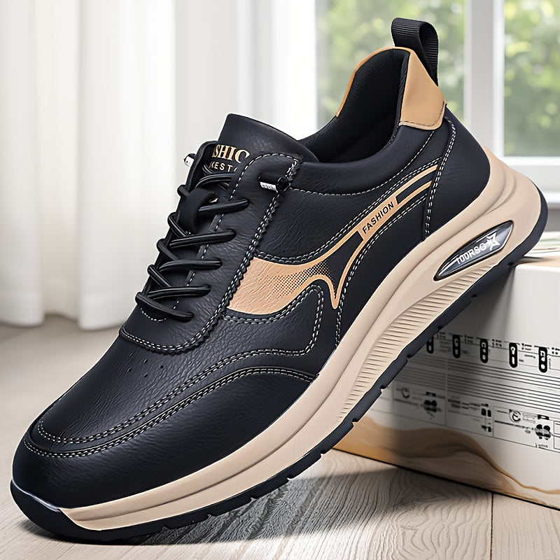 Men's Business Casual Oxford Shoes, Lace-Up, All-Season Comfort
