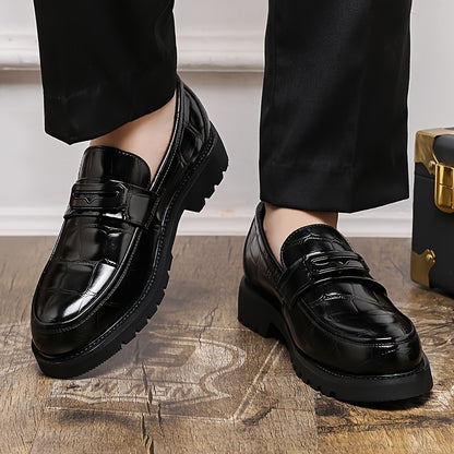 Men's Business Casual Thick-Soled Slip-On Loafers