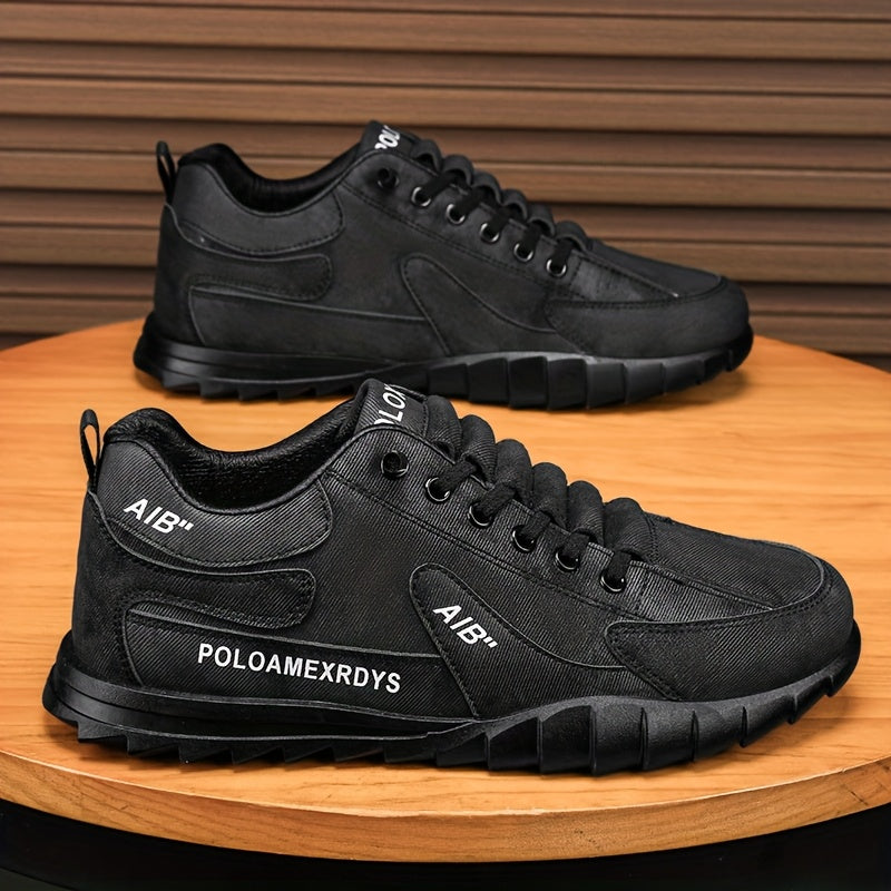 Men's Slip-On/Lace-Up Casual Shoes - All-Season Non-Slip Cushioned PVC Sole, Low-Top Athletic Sneakers Grey/ for Gym, Office, Everyday - Durable Canvas Upper  Non-Slip Grip Outsole, Grip Enhancing Footwear, Comfortable Lined