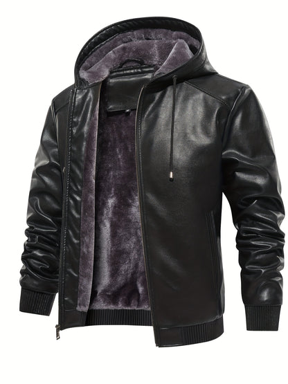 Men's Vintage Hooded Jacket - Breathable, Tear-Resistant Winter Coat