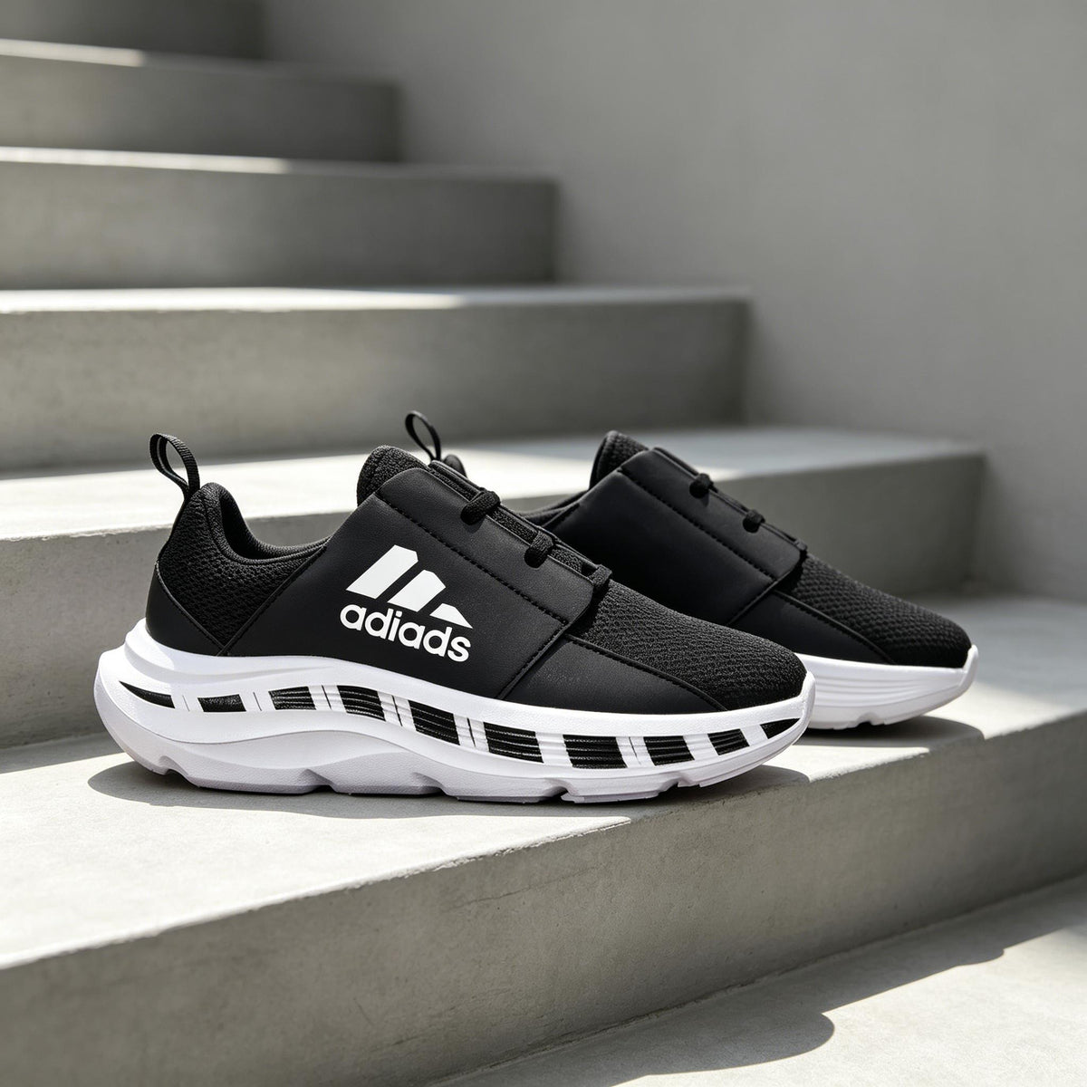 Lightweight Casual Sports Shoes with Cushioned Platform Sole