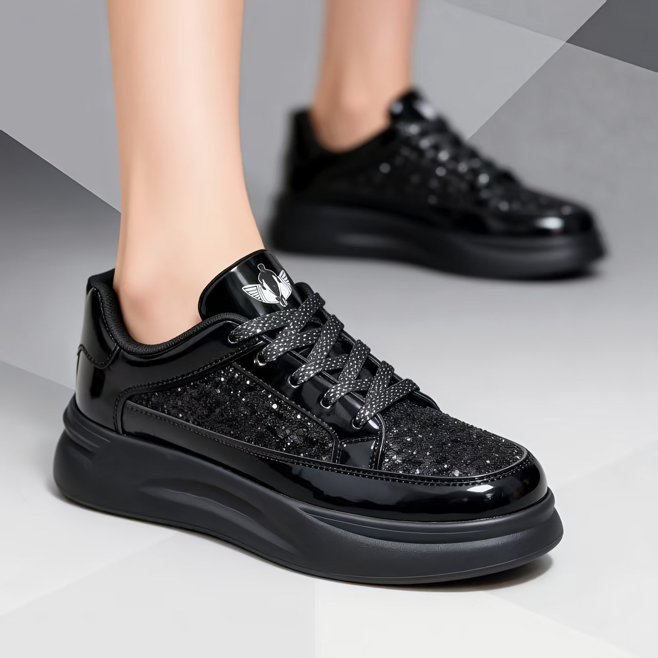 Unisex All-Season Jianbu Ningyu Fashion Lace-Up Flash Men's Casual Sneakers, Spring Comfortable Soft Thick-Soled Special Offer Men's Skate Shoes, Spring/Autumn Low-Price Men's Running Shoes, All-Season Trendy Versatile Unisex