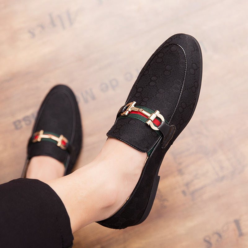 Universal PU Low Top Shoes Black Blue Sizes 38-45