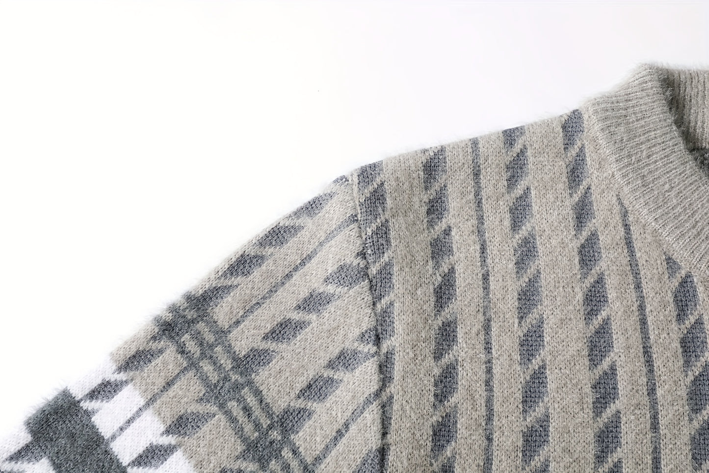 Men'S Stylish Thick Knit Sweater for Autumn And Winter, a New Casual Pullover for Warmth