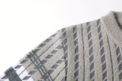 Men'S Stylish Thick Knit Sweater for Autumn And Winter, a New Casual Pullover for Warmth