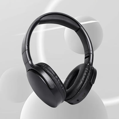 Beige Wireless Headphones, High Fidelity Stereo Sound, Foldable Design, Suitable for Travel and Sports, Compatible with Mobile Phones, Button Volume Control, USB Type-C Charging, Rechargeable Lithium Polymer Battery, Non-Wate