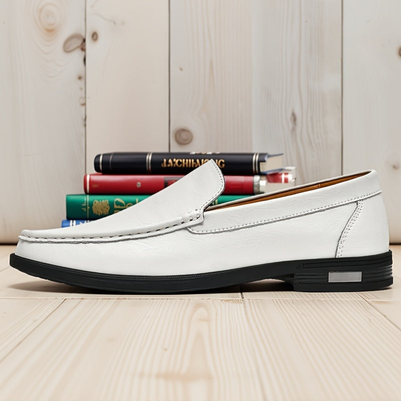 Men's Casual Slip-On Loafers Leather Outdoor Shoes