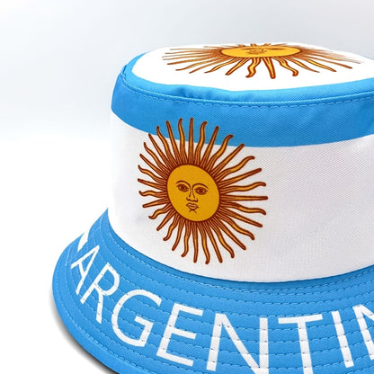 Men's Argentina Flag Bucket Hat - Lightweight, Wide Brim, Casual Outdo