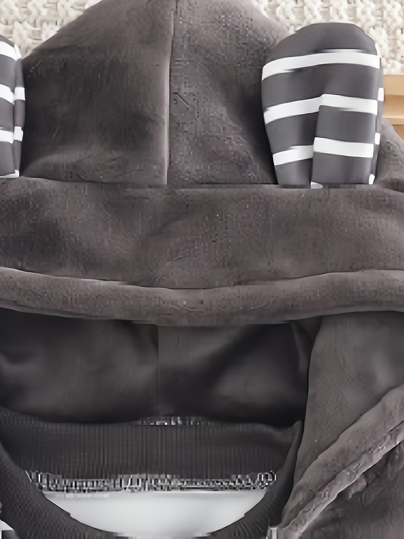 BABICOLOR 's Winter 3pcs Dog Print Hooded Jacket & Pants Set - Warm Loose-Fit Outfit, Winter Clothing for 1st Photoshoots, Casual Cold-Weather Outwear, Perfect for Outdoor