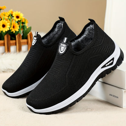 Women's Plus Size Fleece-Lined Warm Boots, Versatile Thickened Soft Sole Simple Boots