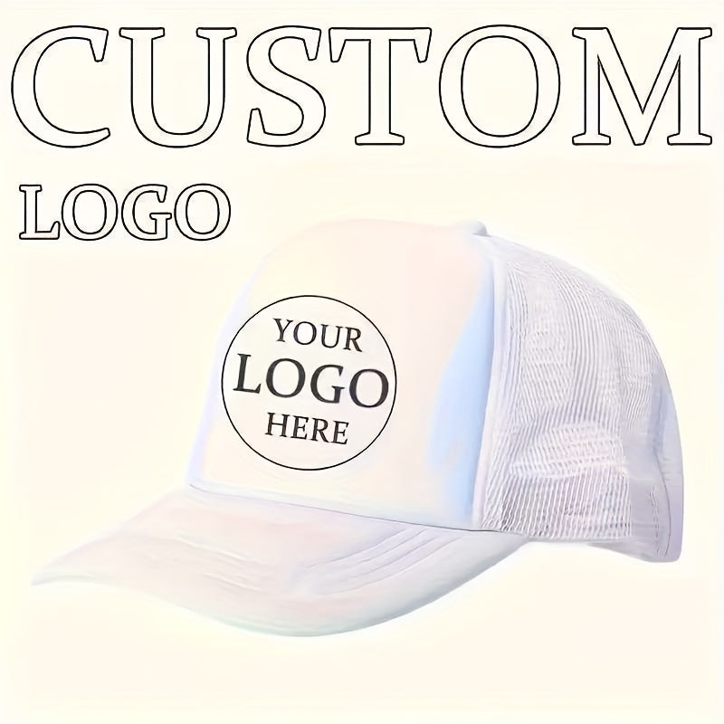 Custom Logo Breathable Mesh Trucker Hat – Adjustable Casual Cap