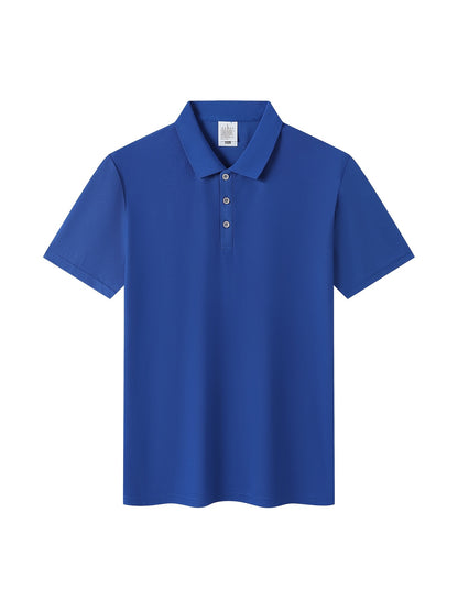 Men's Classic Solid Color Polo Shirt - Summer Casual Slim Fit