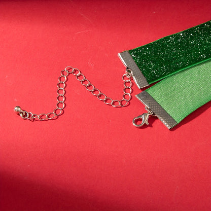 1pc Women's Glittering Candy Necklace with Lollipop & Lingerie Charm - Multicolor Party Necklace (Pink, Yellow, Red, Green, Clear) - Christmas Party Jewelry with Tassel & Heart/Star/Candy Cane Charms - Festive Statement Neckl