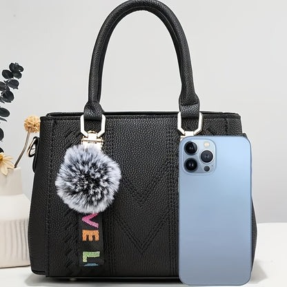 Parent Bag Handbag New Fashion    Ball Pendant Small Tote Bag Thanksgiving Gift for Family