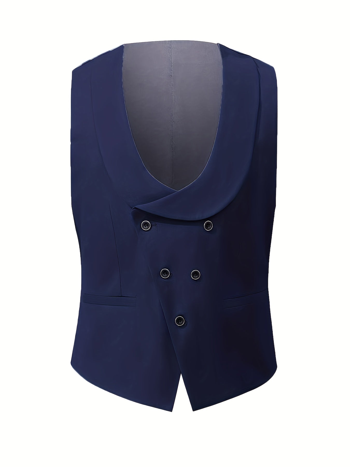 Men's 3-Piece Polyester Suit with Vest and Trousers